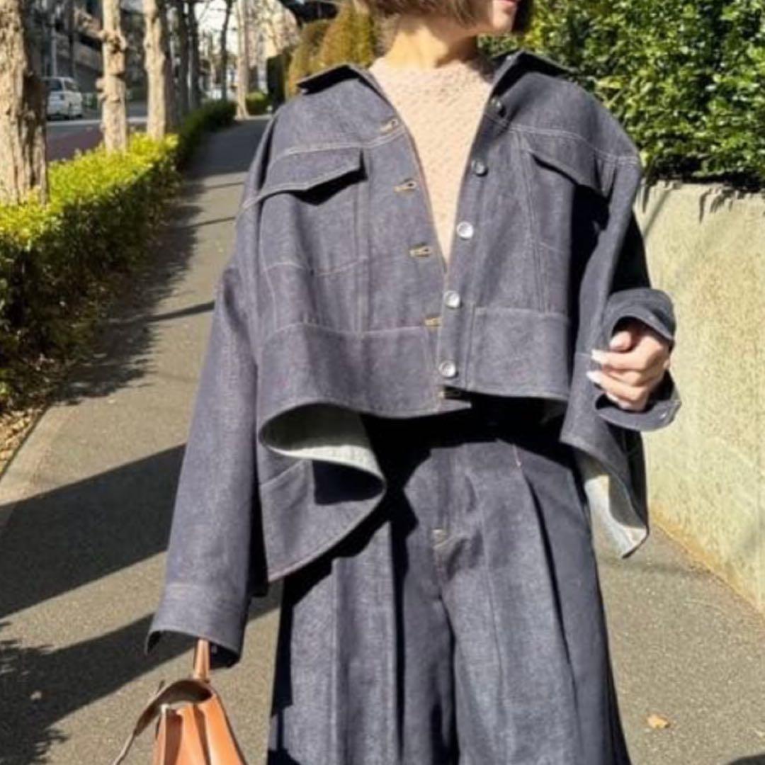 とらまる♡未着用♡完売品♡Cygne フレアデニムショートジャケット