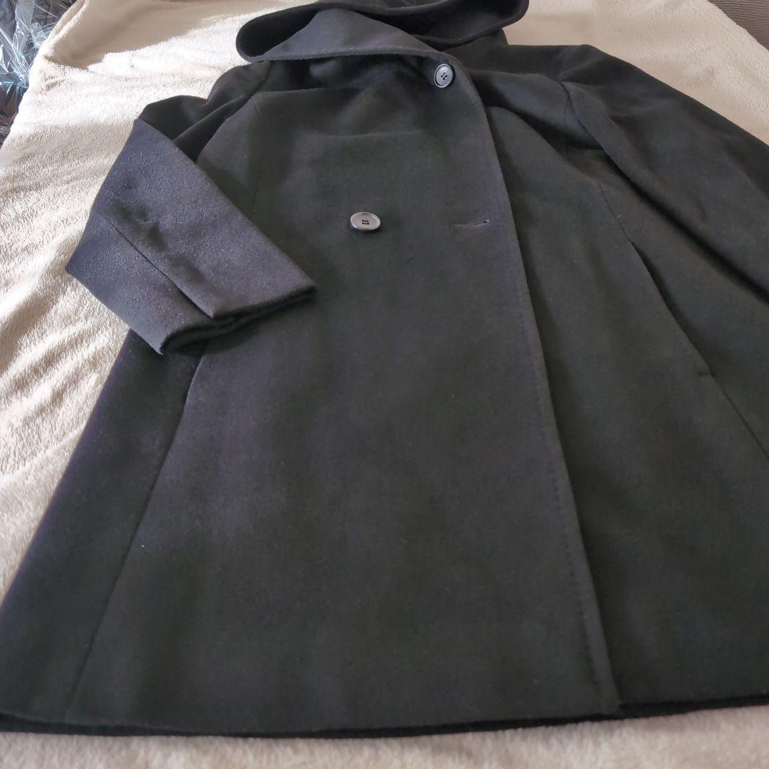 超美品　23区　カシミヤ混フード付きコート44