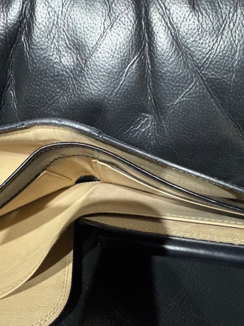 ポーター　カウンター　2つ折り財布　レザーBRW無地メンズ037-02982