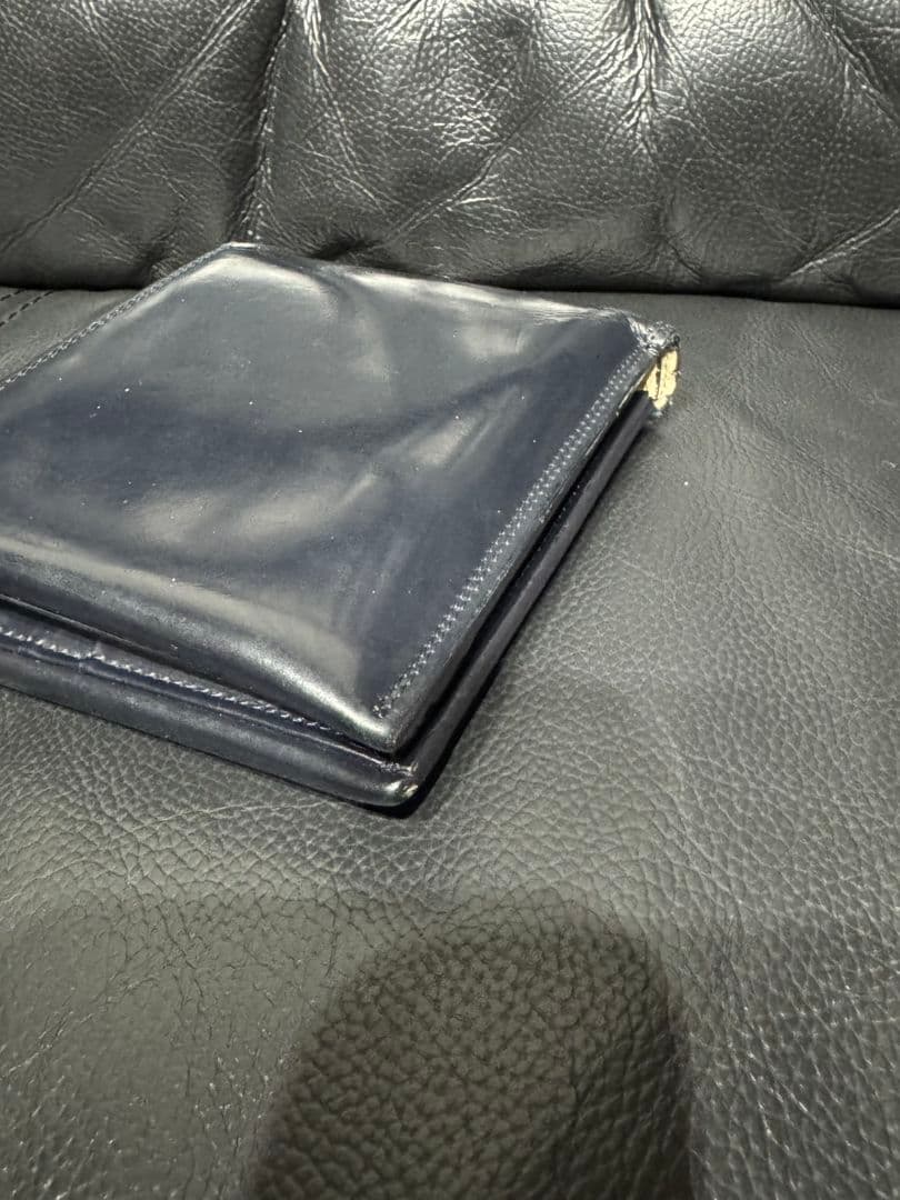 ポーター　カウンター　2つ折り財布　レザーBRW無地メンズ037-02982