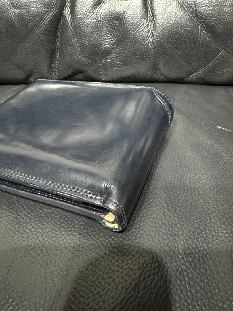 ポーター　カウンター　2つ折り財布　レザーBRW無地メンズ037-02982