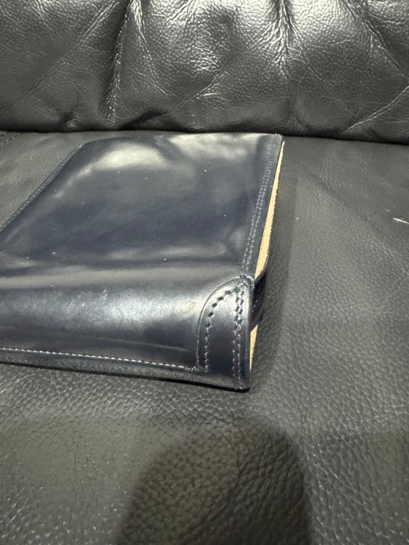 ポーター　カウンター　2つ折り財布　レザーBRW無地メンズ037-02982