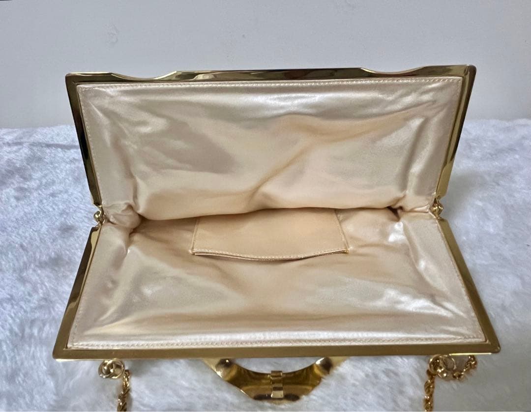 柏ビーズ　和装バッグ パーティーバッグ ハンドバッグ ビーズバッグ 2点セット