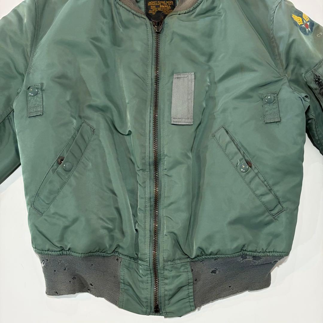 ALPHA INDUSTRIES MA-1 フライトジャケット リブダメージ S