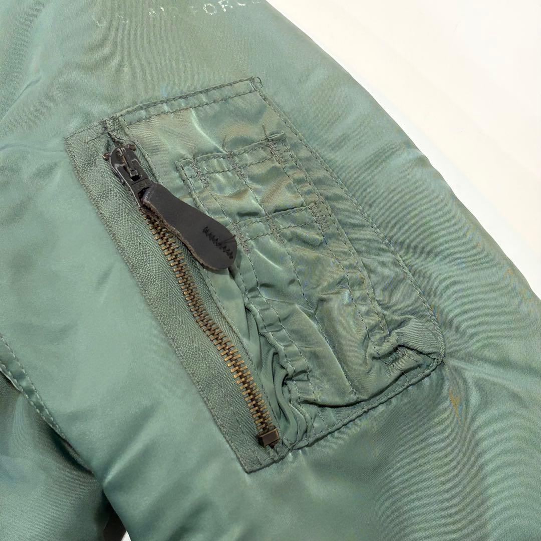 ALPHA INDUSTRIES MA-1 フライトジャケット リブダメージ S
