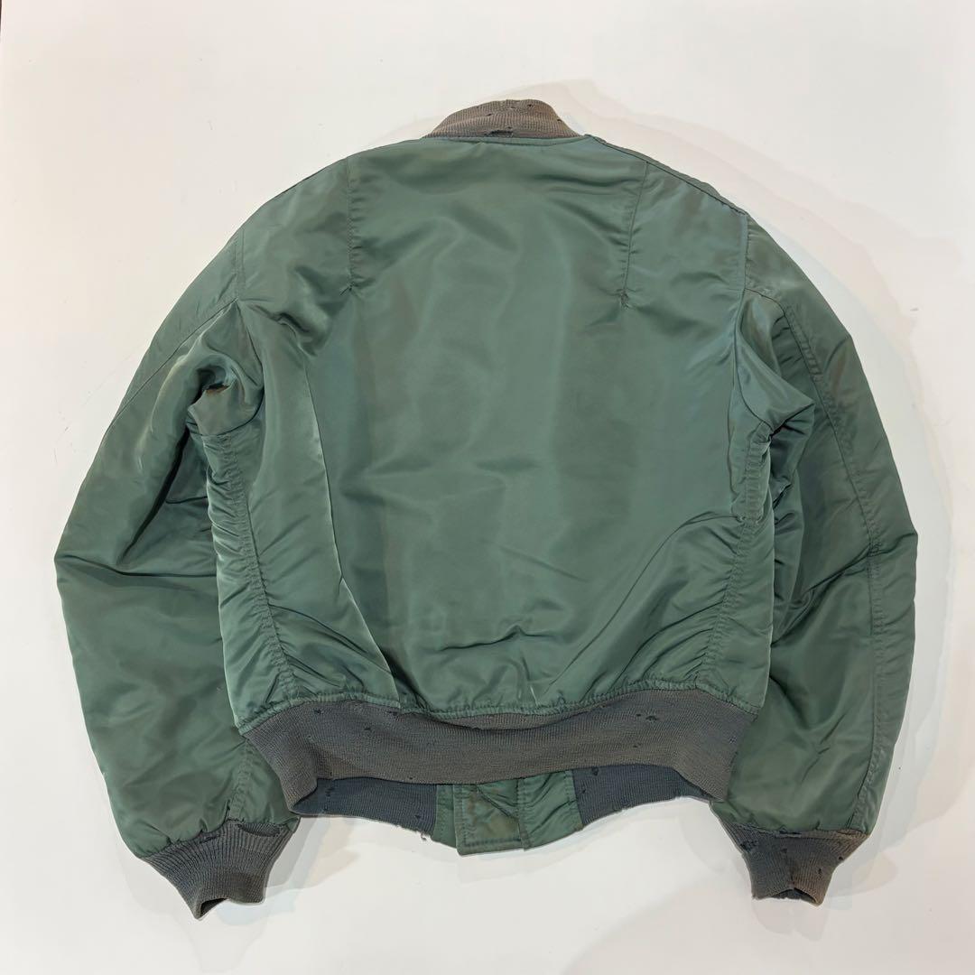 ALPHA INDUSTRIES MA-1 フライトジャケット リブダメージ S
