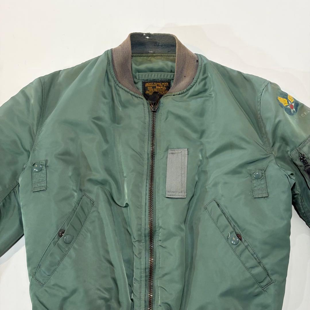 ALPHA INDUSTRIES MA-1 フライトジャケット リブダメージ S