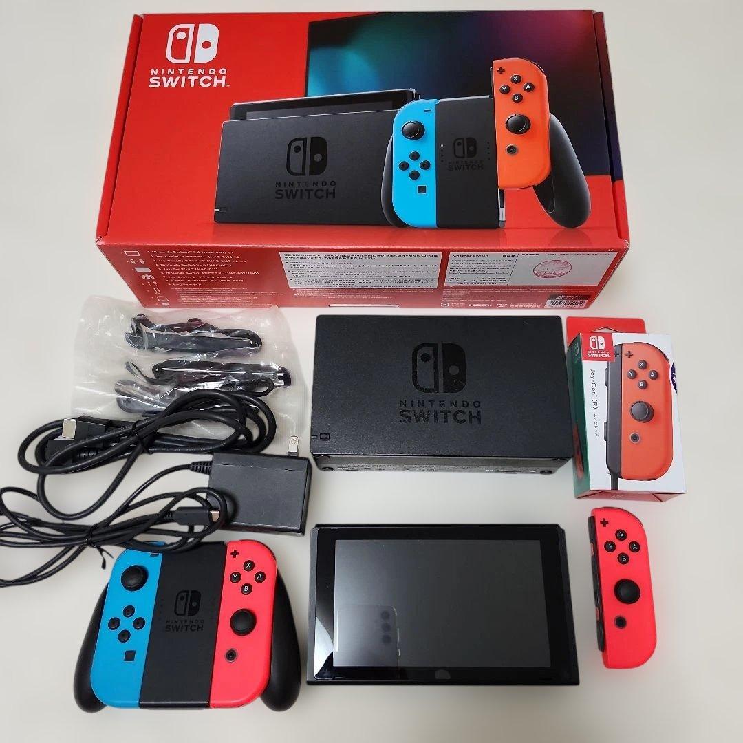 Nintendo Switch本体+　Joy-Conネオンレッド