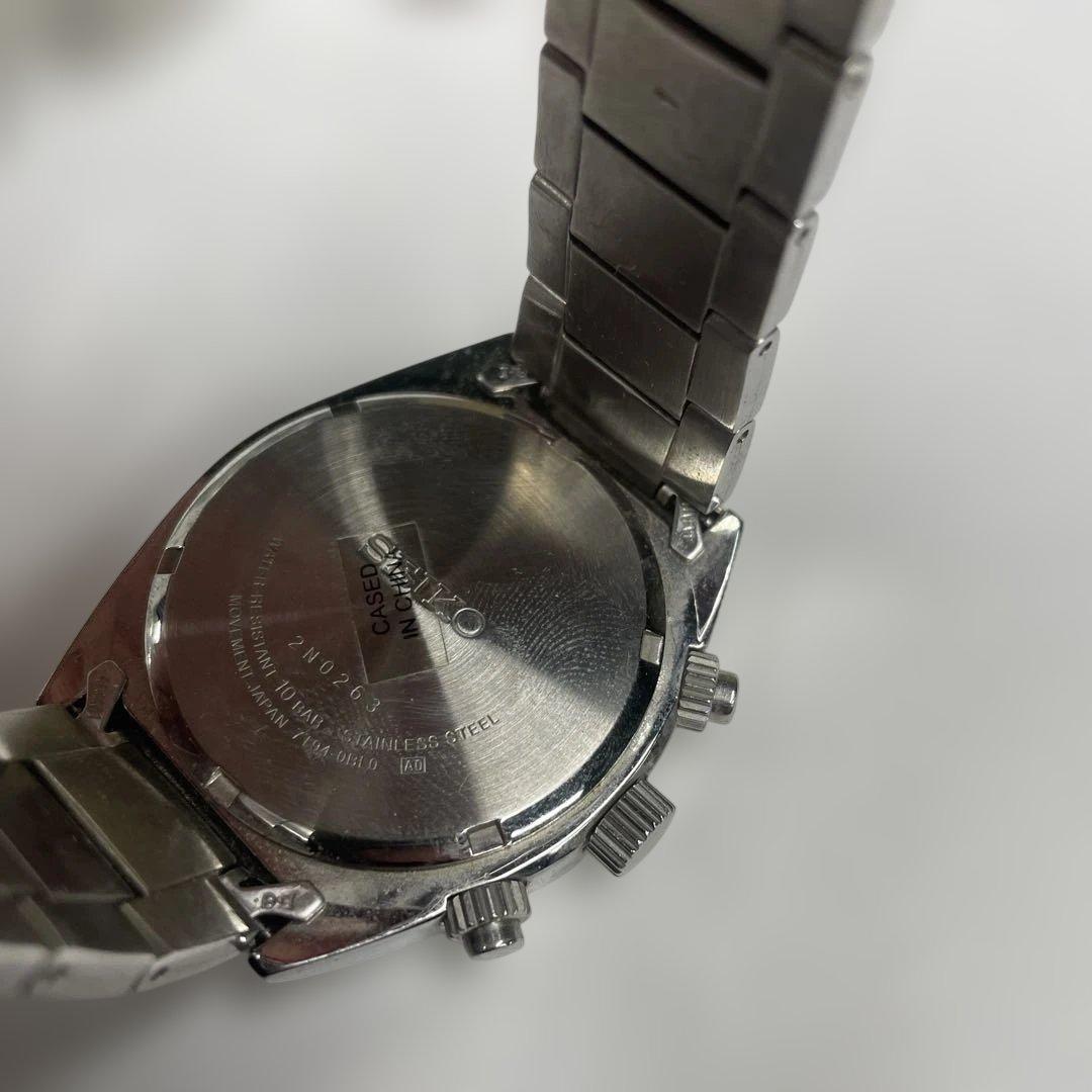 SEIKO セイコー 腕時計 クロノグラフ 7T94-0BL0 ファッション格安