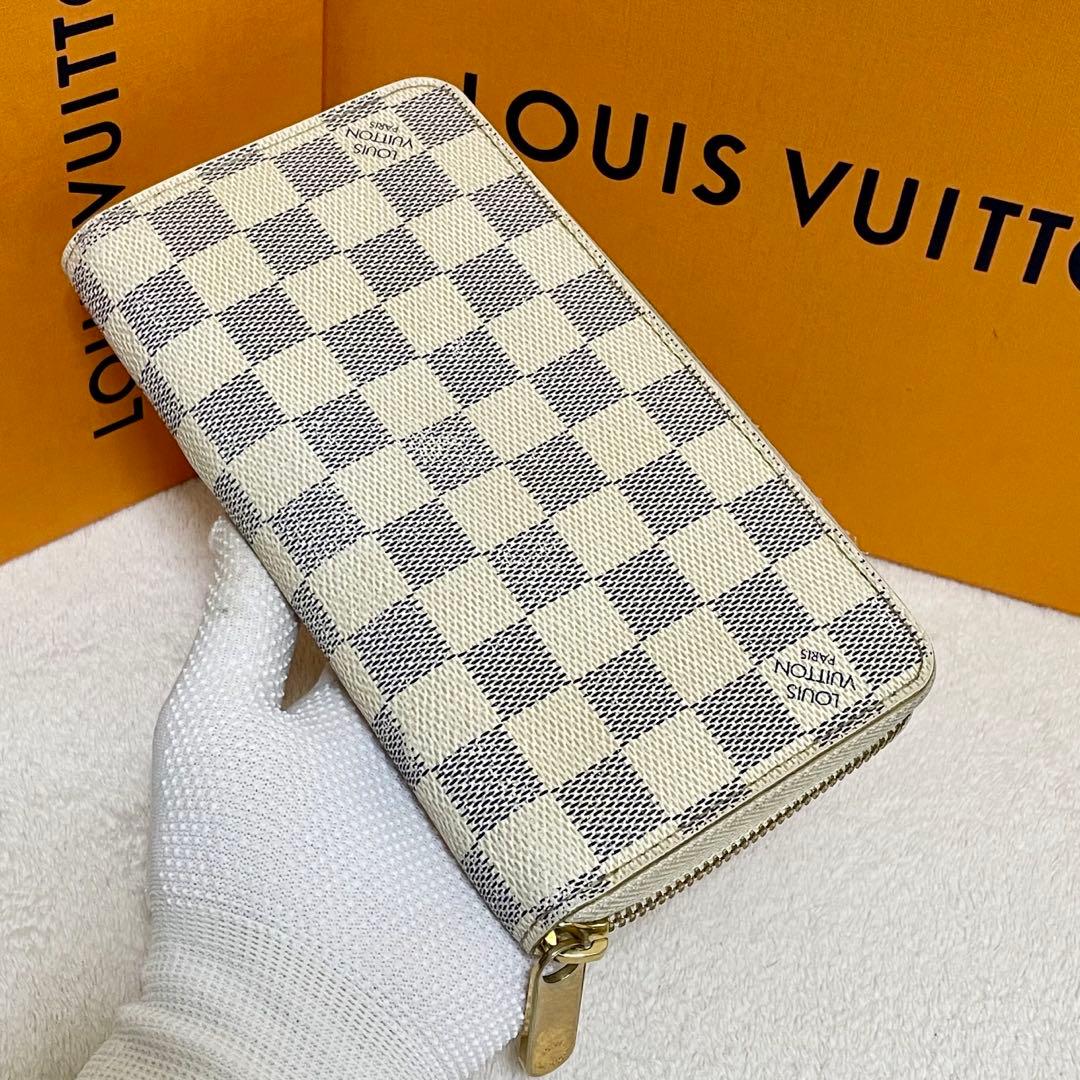 ルイヴィトン　長財布　ダミエアズール　ジッピーウォレット　ラウンドファスナー