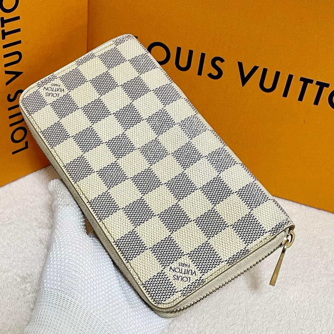ルイヴィトン　長財布　ダミエアズール　ジッピーウォレット　ラウンドファスナー