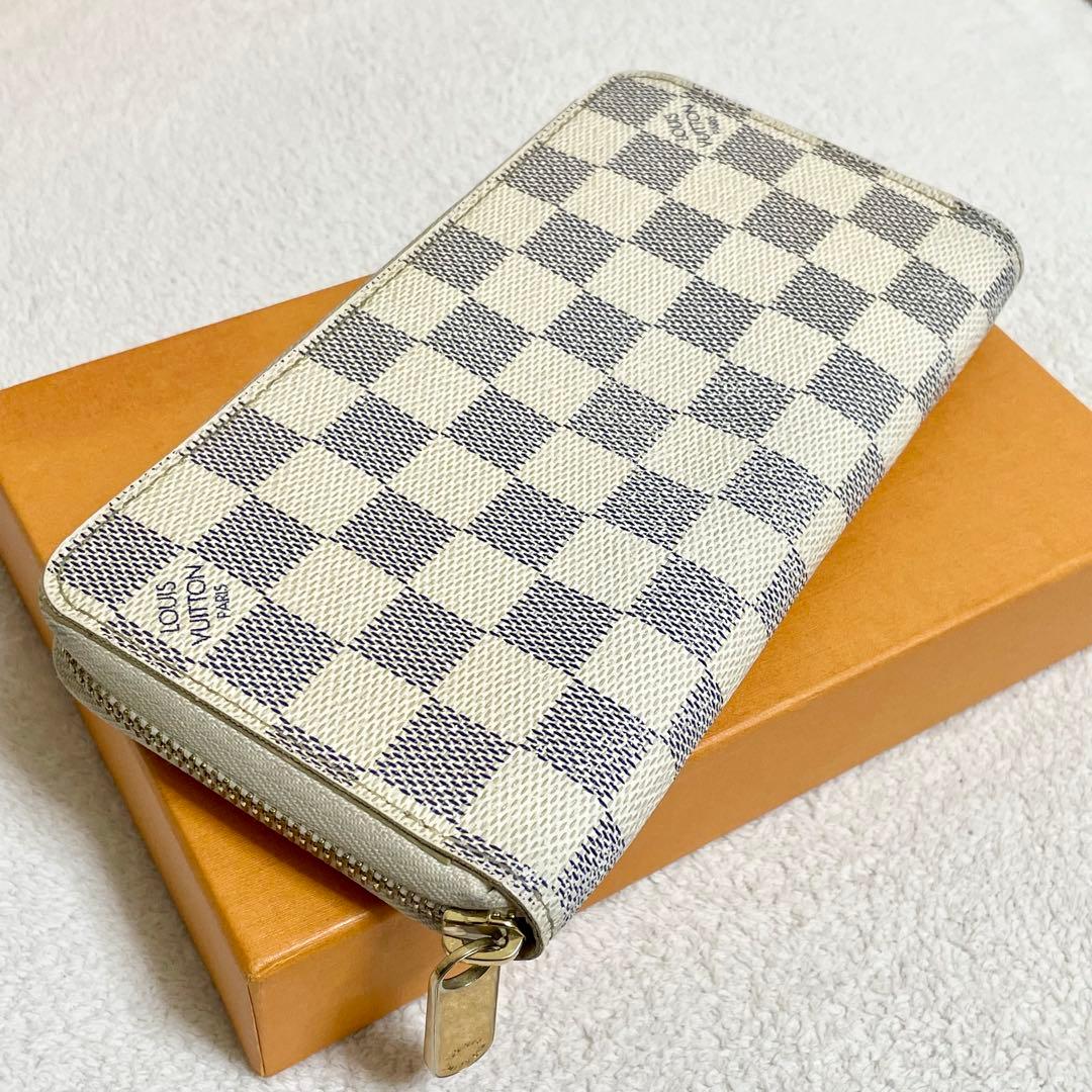 ルイヴィトン　長財布　ダミエアズール　ジッピーウォレット　ラウンドファスナー