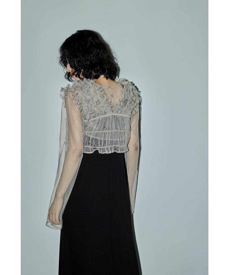 美品 niana ニアナ Many wayフリルドレス S 結婚式 オケージョン