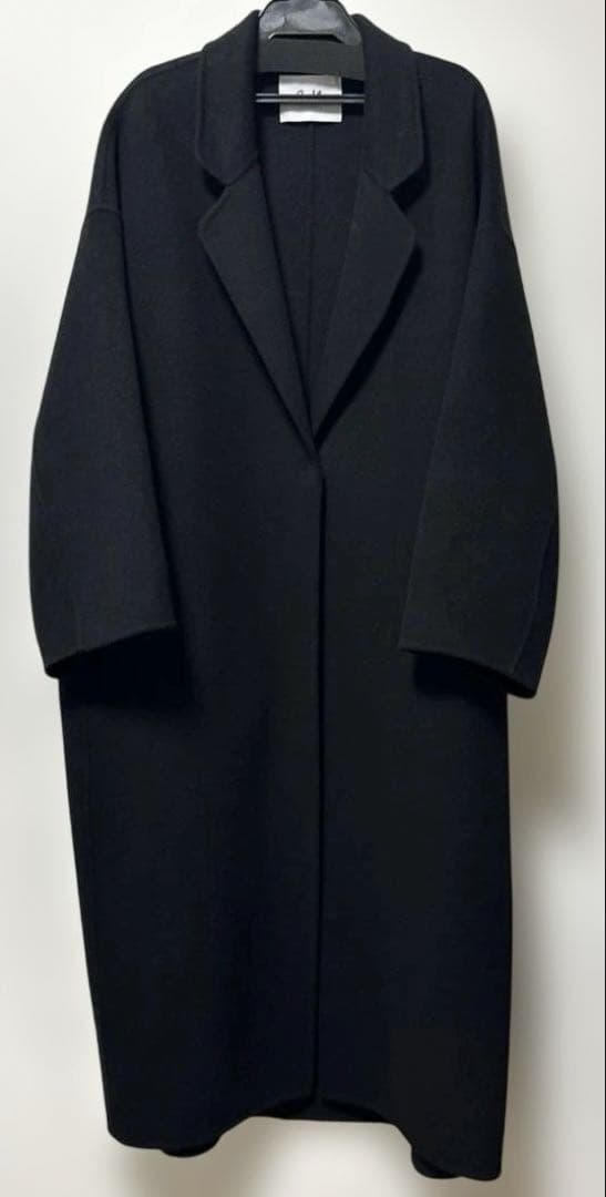 evernavy リバーロングコクーンコート　MT ブラック