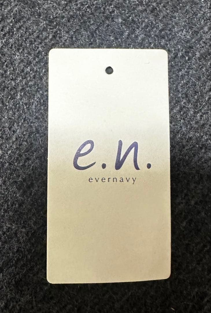 evernavy リバーロングコクーンコート　MT ブラック