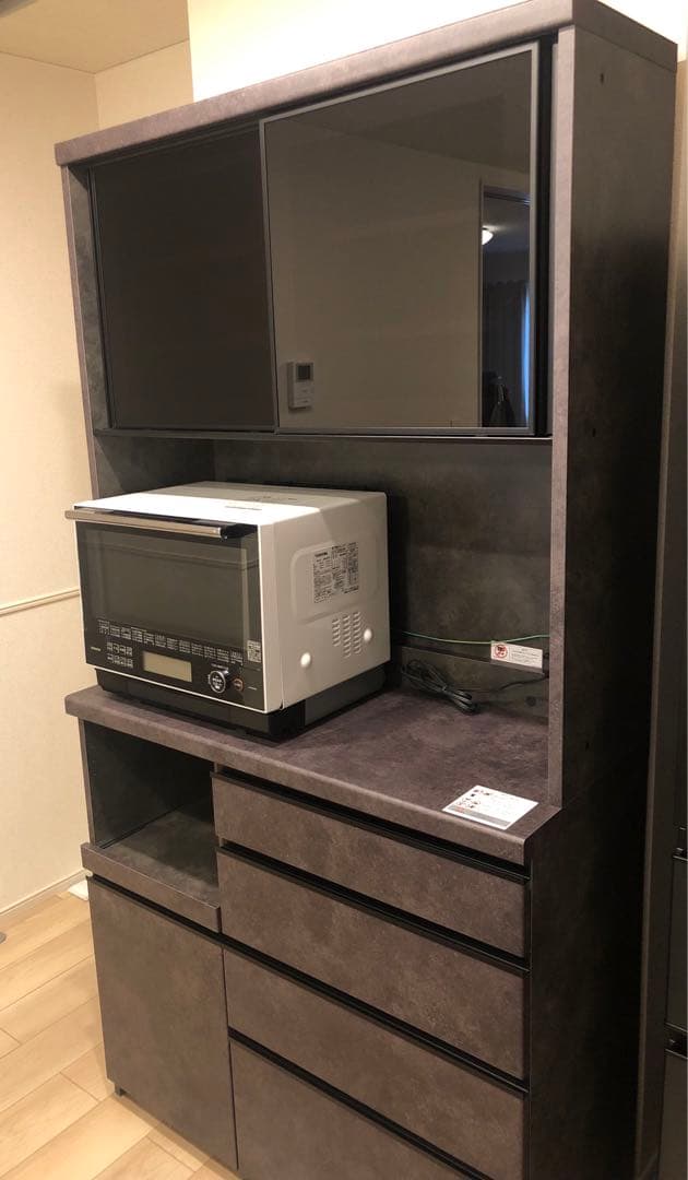 パモウナ【Pamouna】ECシリーズ 幅100食器棚★使用期間1カ月★超美品★