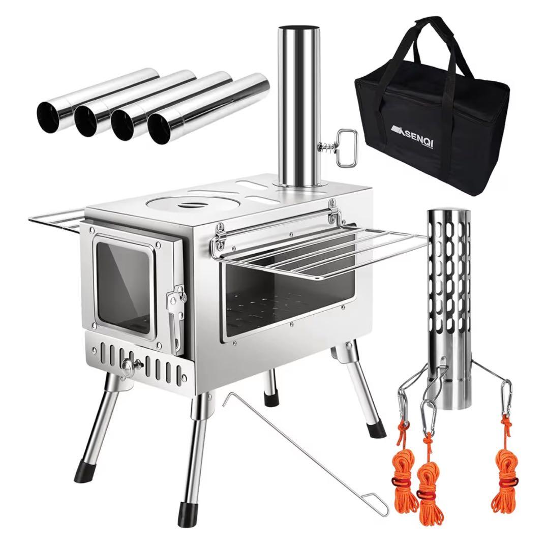 SENQI 薪ストーブ (2面ガラス窓)