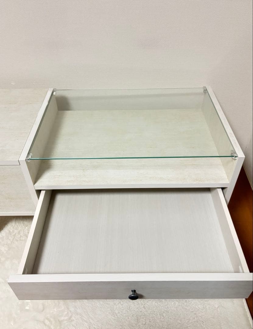 ニトリのドレッサーテーブル リズバレー9040Tホワイトウォッシュ