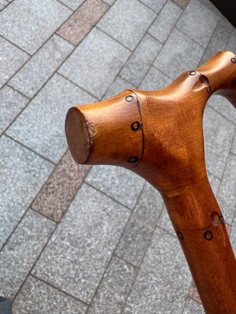 ヴィヴィアン 長傘 竹製ハンドル 美品 オーブ柄