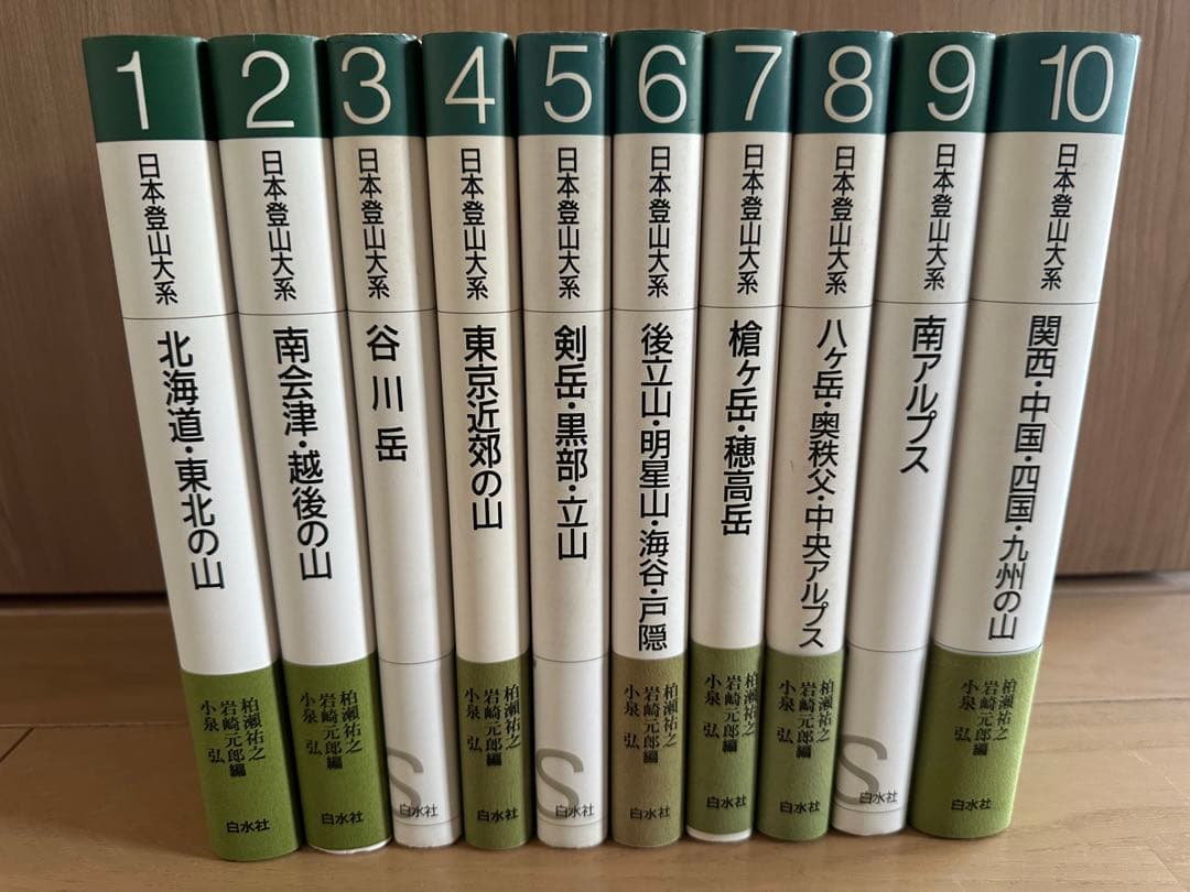 日本の山岳ガイド 全10巻セット