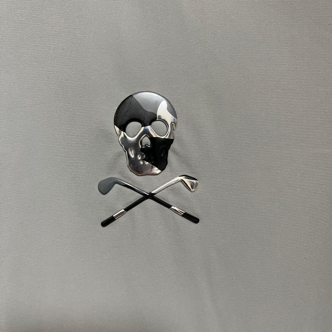 マークアンドロナ　モックネックシャツ　グレー