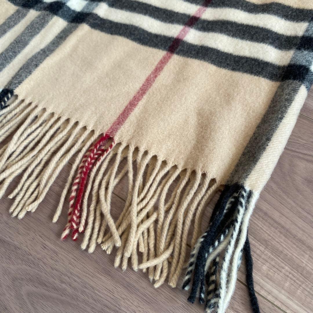 ★*★様 英国製 BURBERRYバーバリー チェック柄 カシミヤ ポンチョ ケ