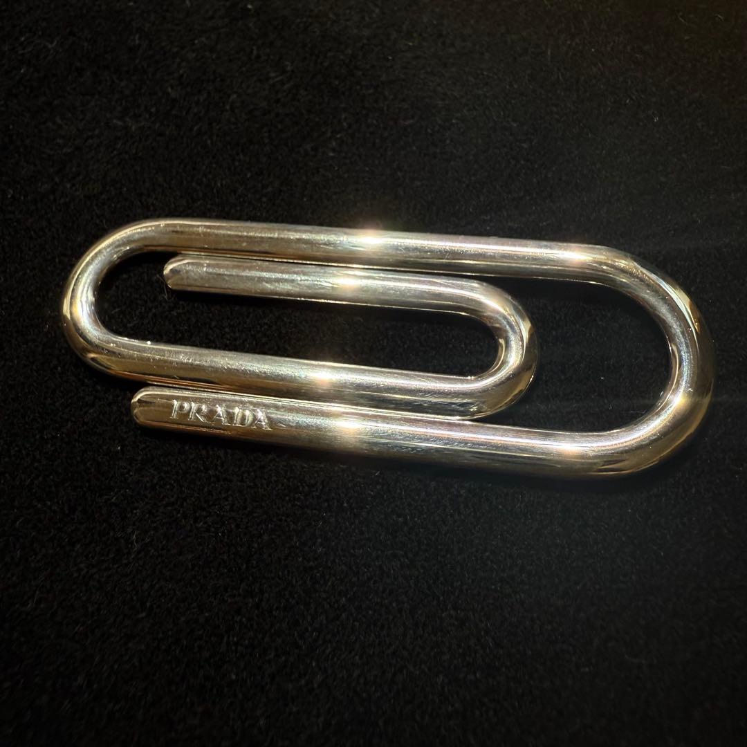 早い者勝ち！　PRADA シルバー　925 マネークリップ　クリップ型