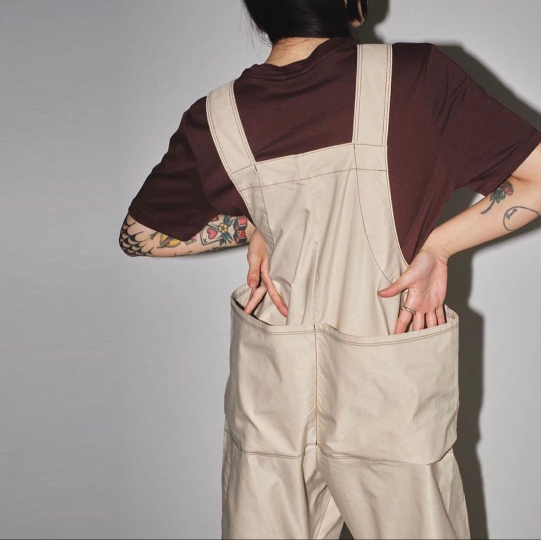 todayful フロントジップコットンサロペット　38 アイボリー