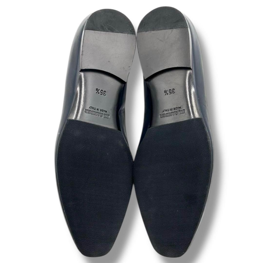 美品 ジルサンダー レザー ローファー パンプス フラット バレエシューズ 人気