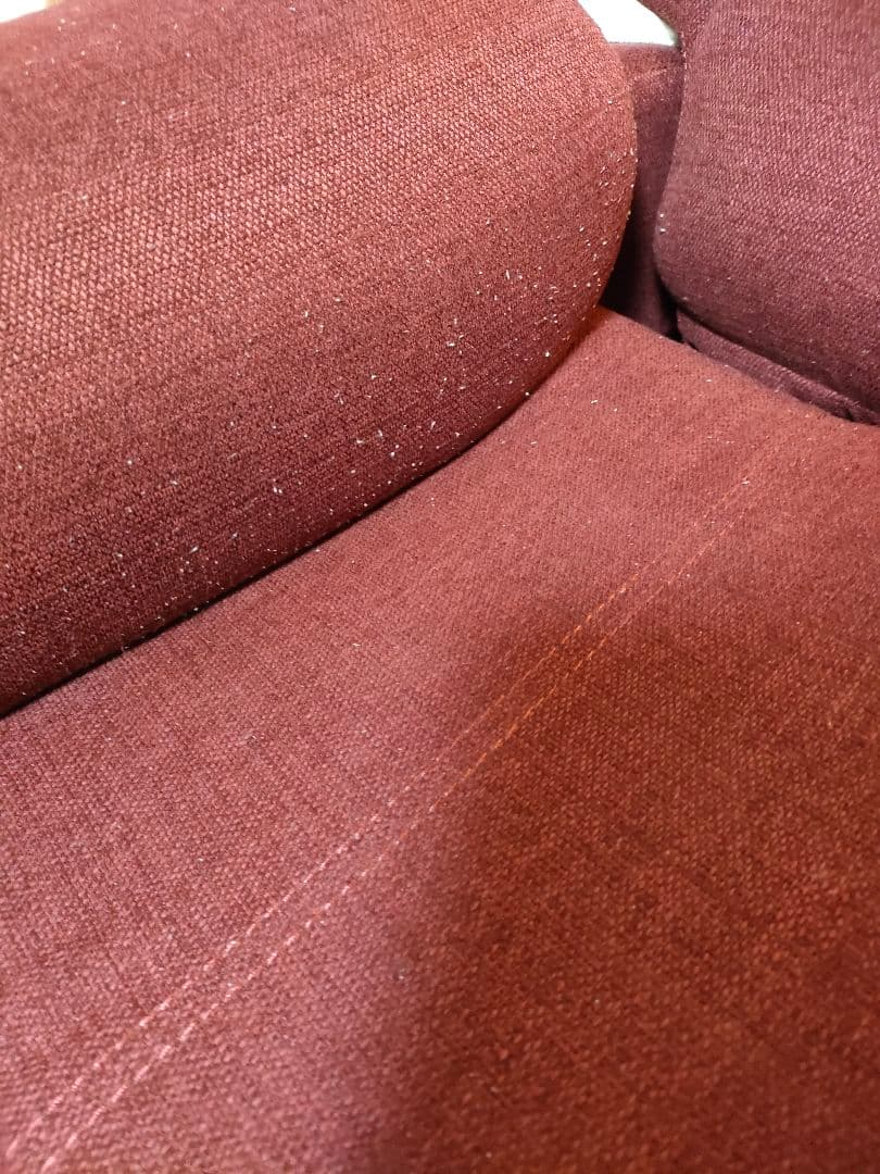 11月16日まで【引取限定】ニトリ　電動リクライニングソファ3人掛け 赤