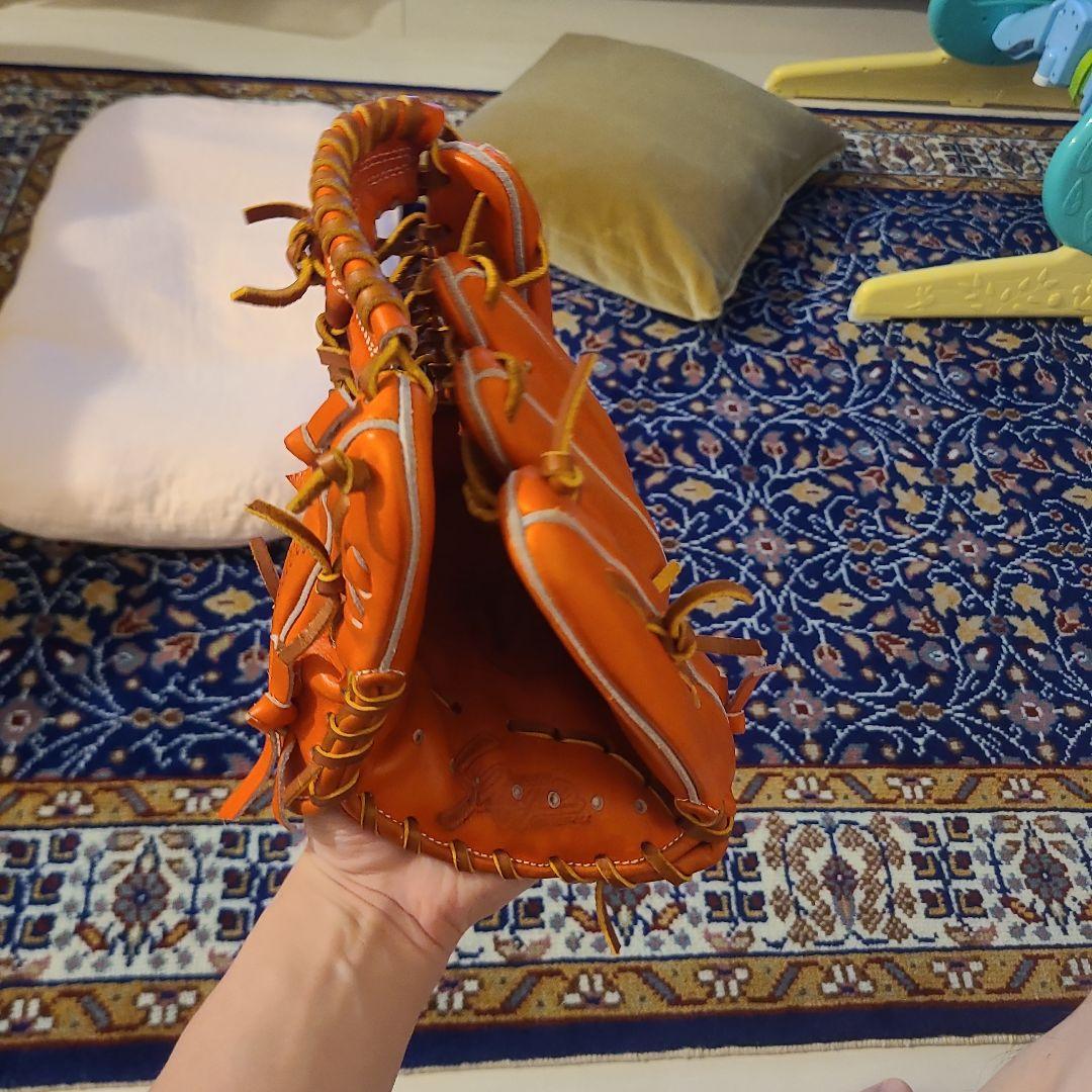 Slugger 硬式内野手用グローブ オレンジ