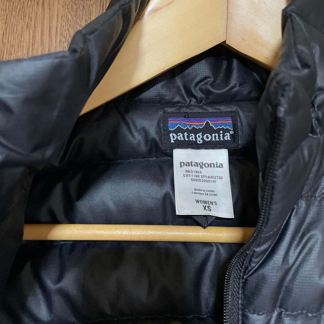 Patagonia ブラック ダウンベスト