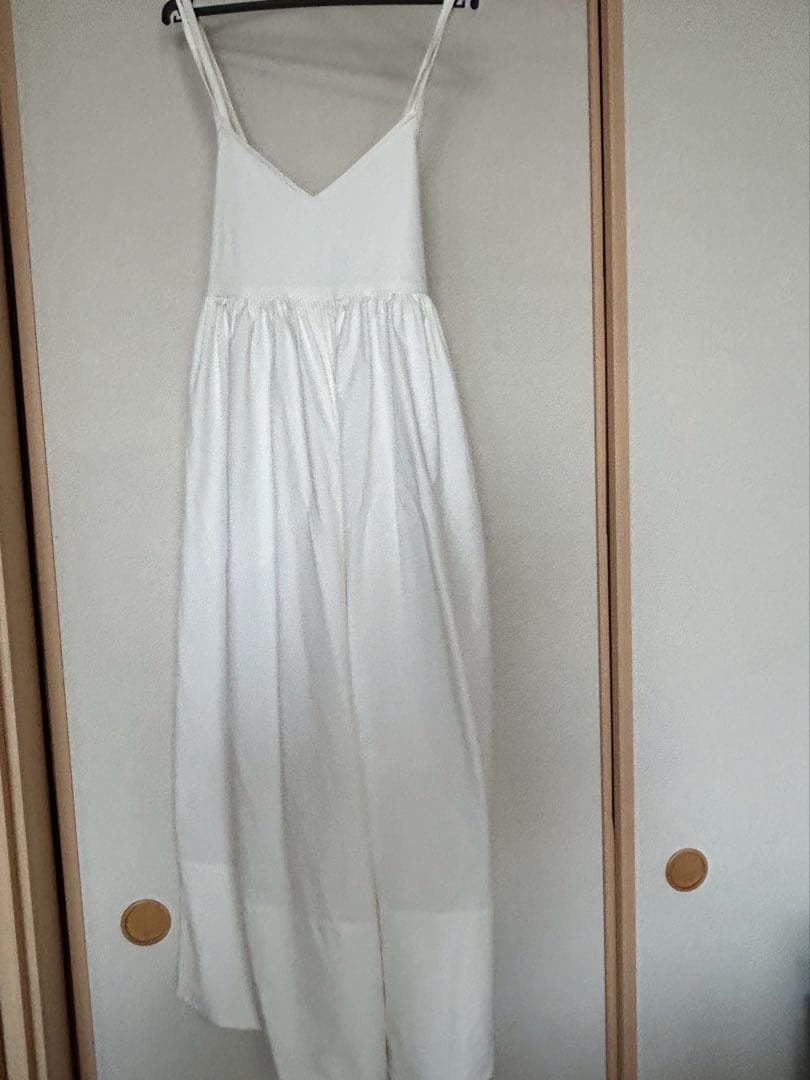 【未使用】ロージーモンスター　フレアシルエットオールインワン　ホワイトS