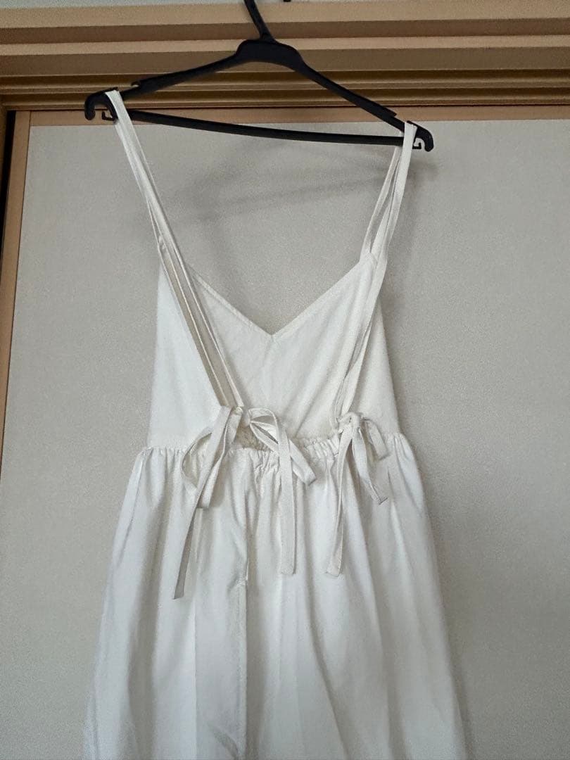 【未使用】ロージーモンスター　フレアシルエットオールインワン　ホワイトS