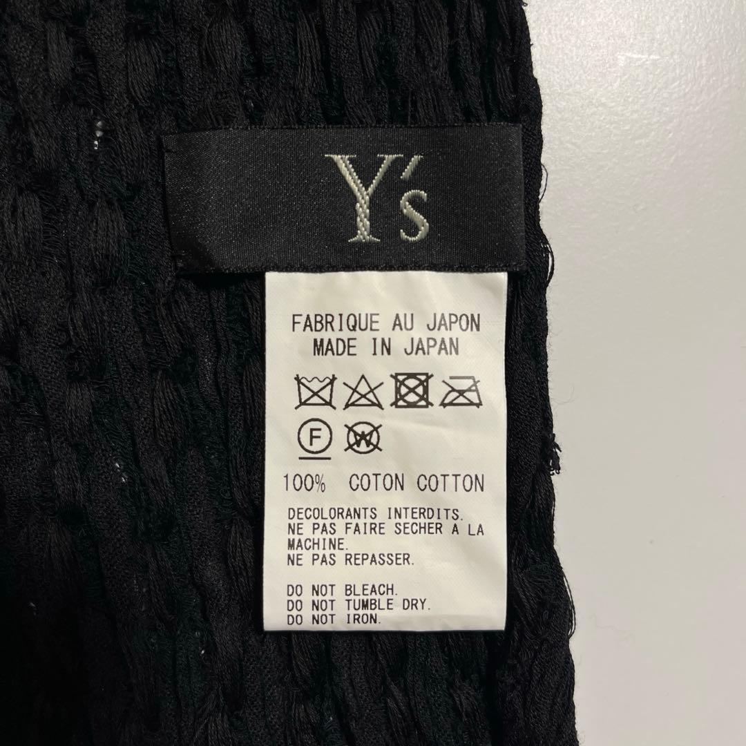 Y's yohji yamamoto マフラー ストール コットン ブラック
