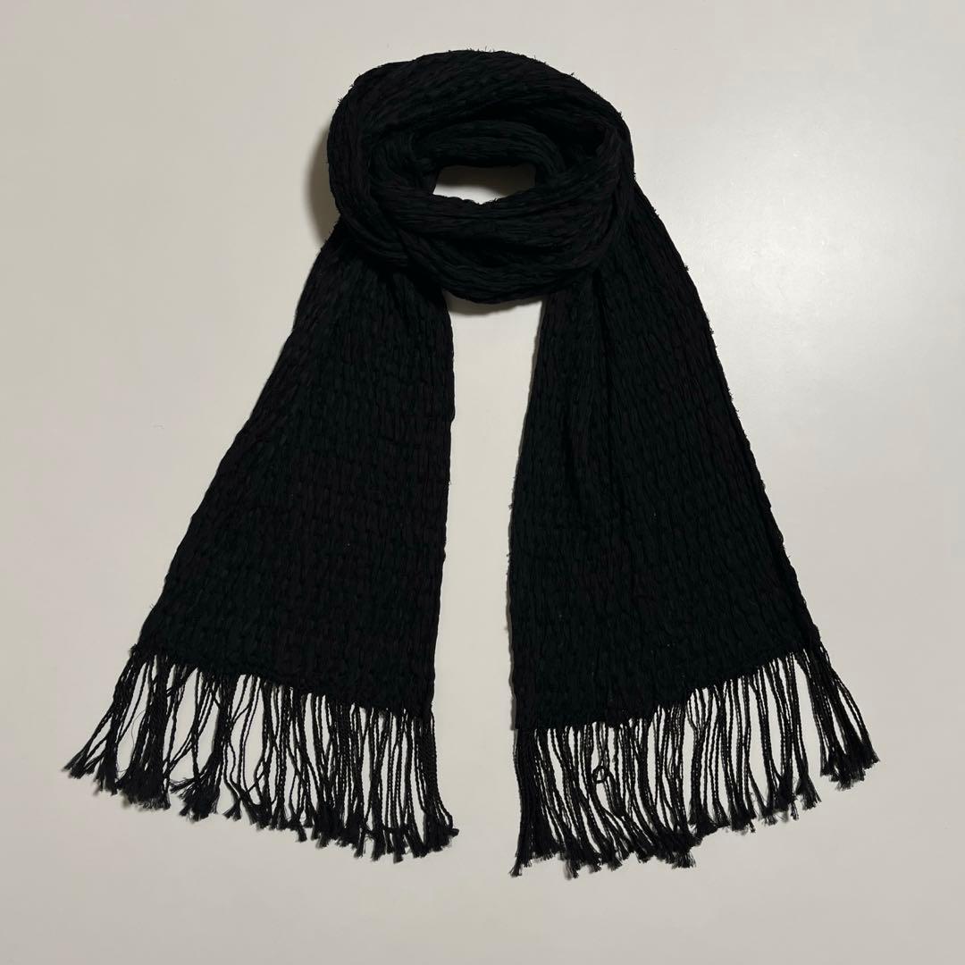 Y's yohji yamamoto マフラー ストール コットン ブラック