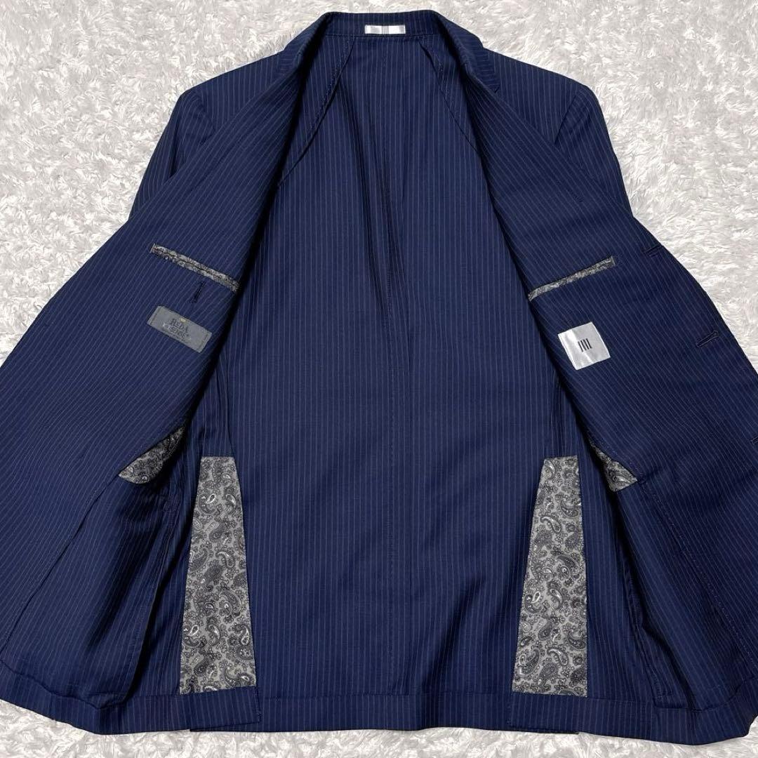 美品✨スーツセレクト REDA ICESENSE セットアップスーツ A5 紺