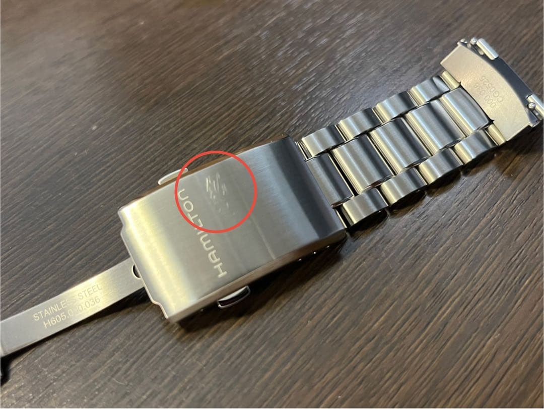 ハミルトン純正 マーフ42用 メタルバンド