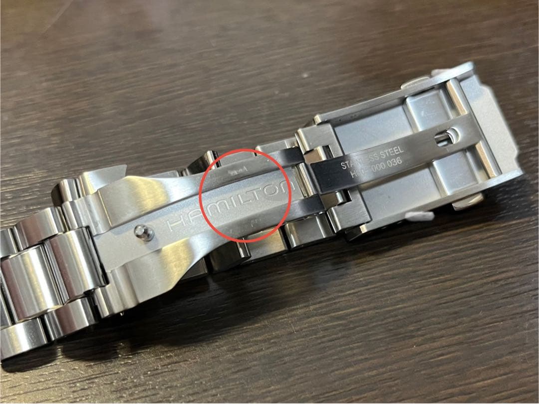 ハミルトン純正 マーフ42用 メタルバンド