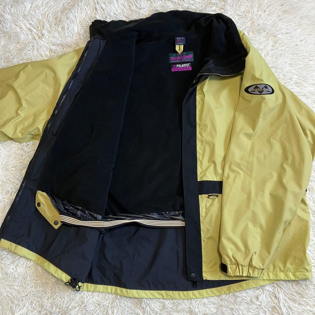 90s OLD mont-bell スキーウェア ライムグリーン セットアップ