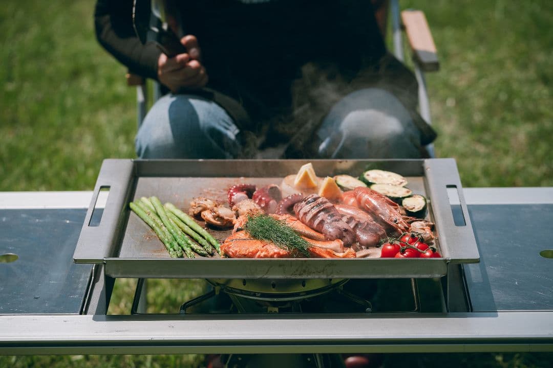 peak オタフクソースコラボ ステンレスお好み焼鉄板