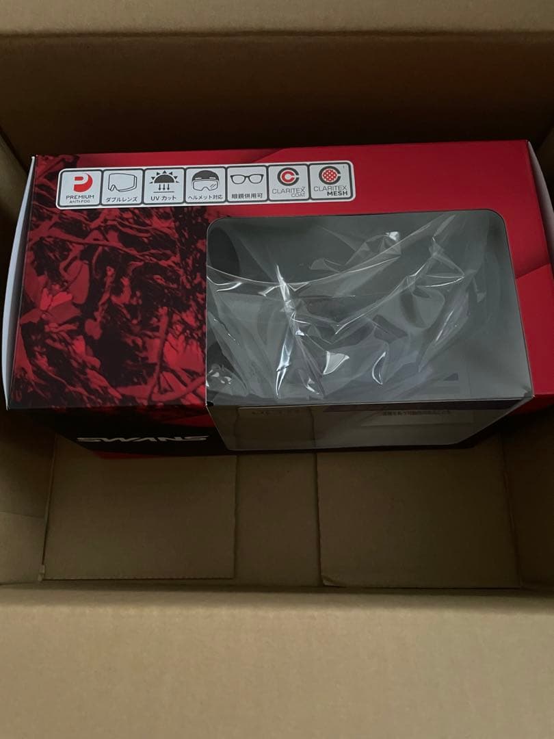 SWANS (スワンズ) 日本製 スキー スノーボード ゴーグル 眼鏡対応