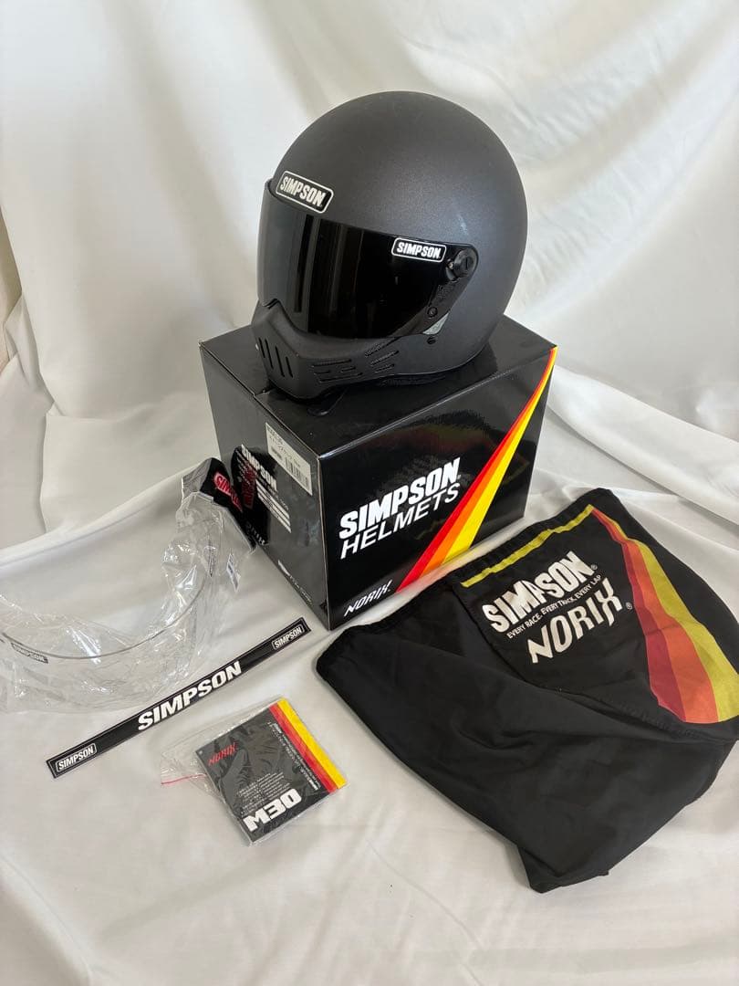 シンプソン M30 フルフェイスヘルメット マットブラック 59cm