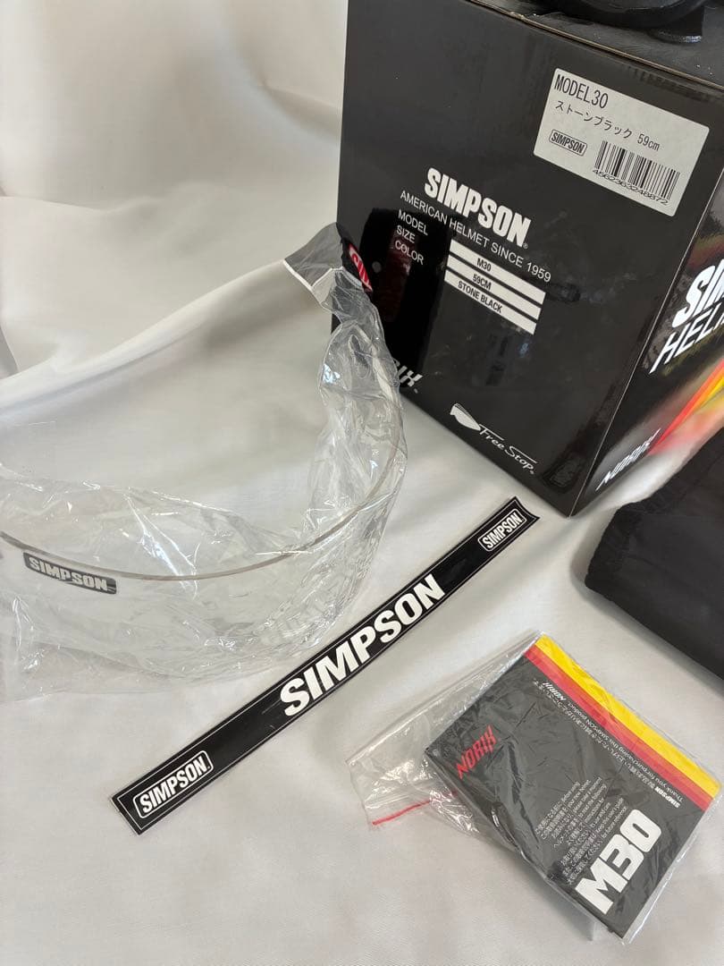 シンプソン M30 フルフェイスヘルメット マットブラック 59cm