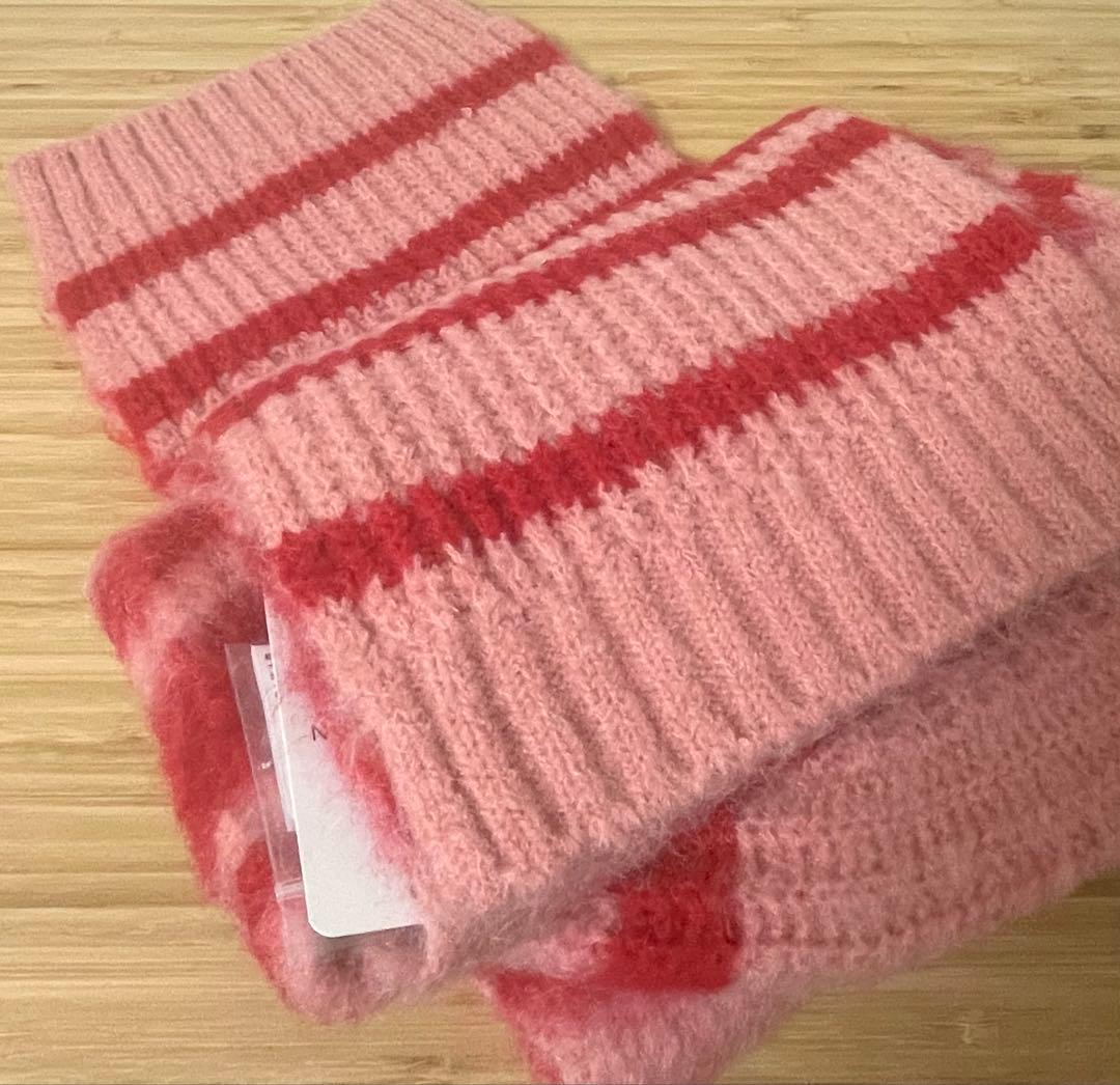 POPPY ポピー BORDER KNIT HOOD WARMER あさぎーにょ