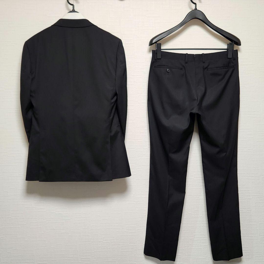 スーツカンパニー　メンズ　スーツ　スリーピース　ブラック　4シーズン　ストレッチ