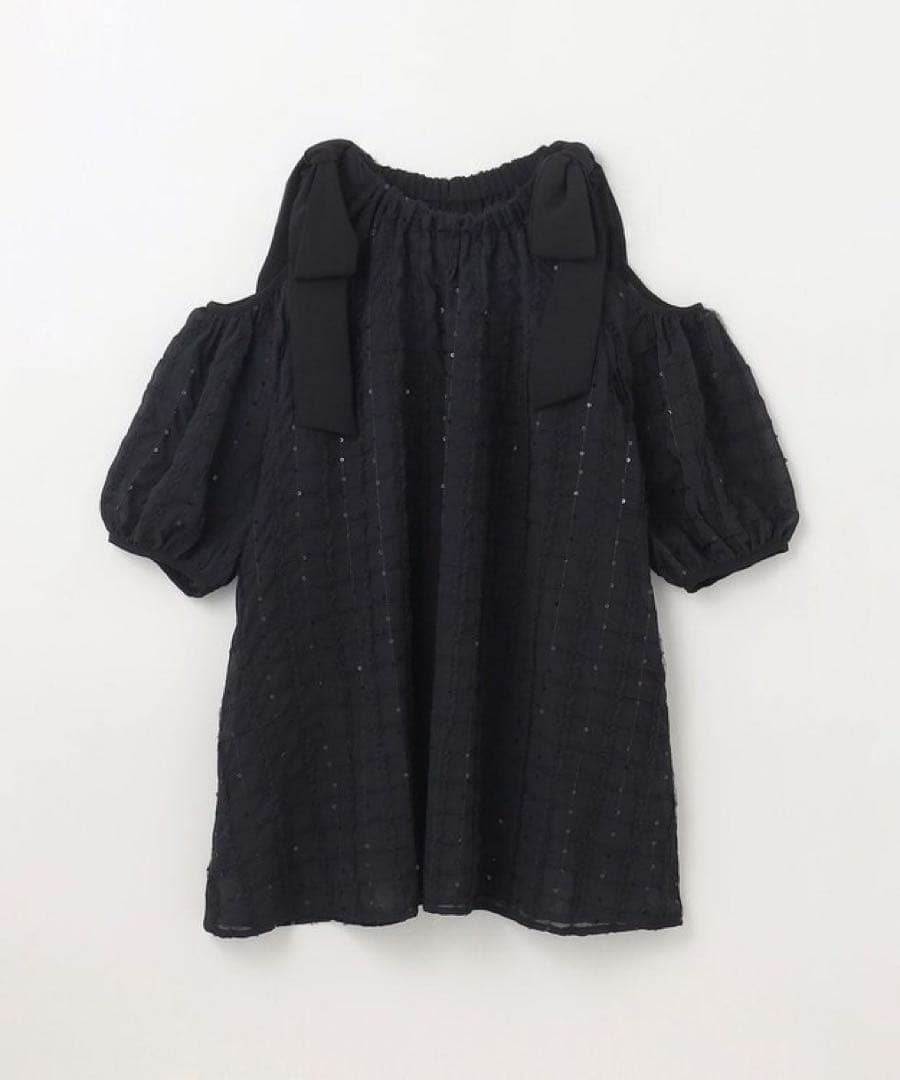 24SS 完売品♡グレースコンチネンタル チュールフリルフレアトップ 36