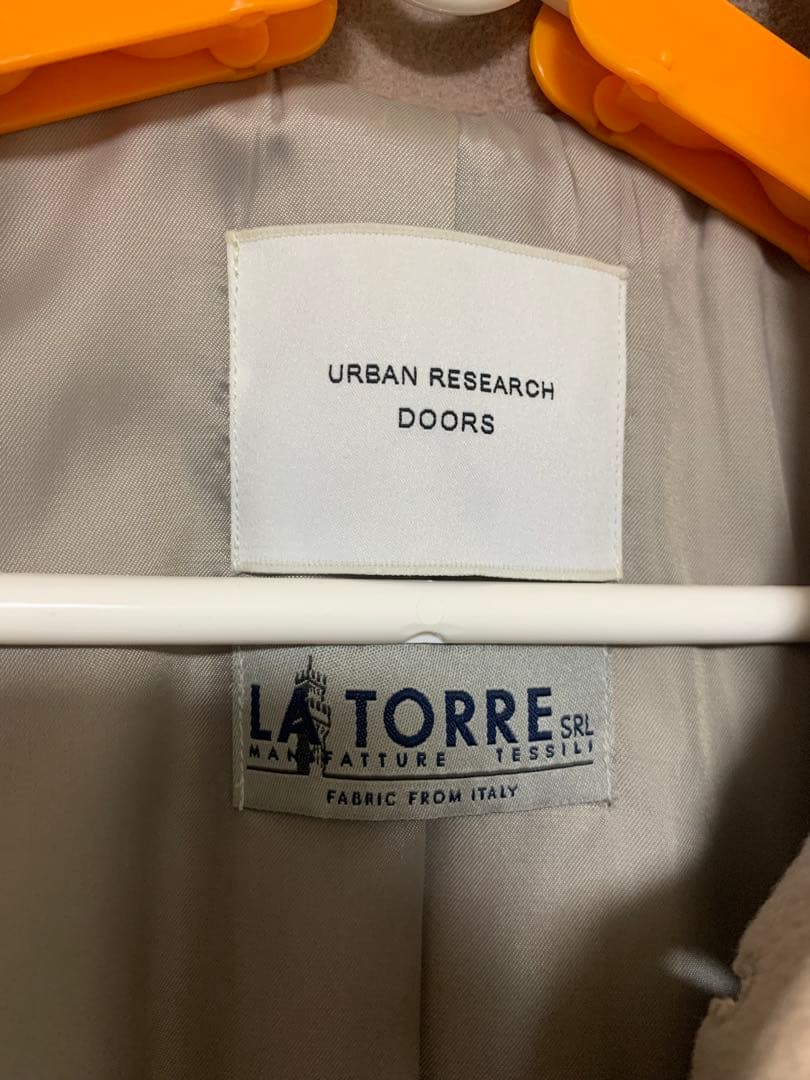 アーバンリサーチドアーズ　ウールコート　グレージュ