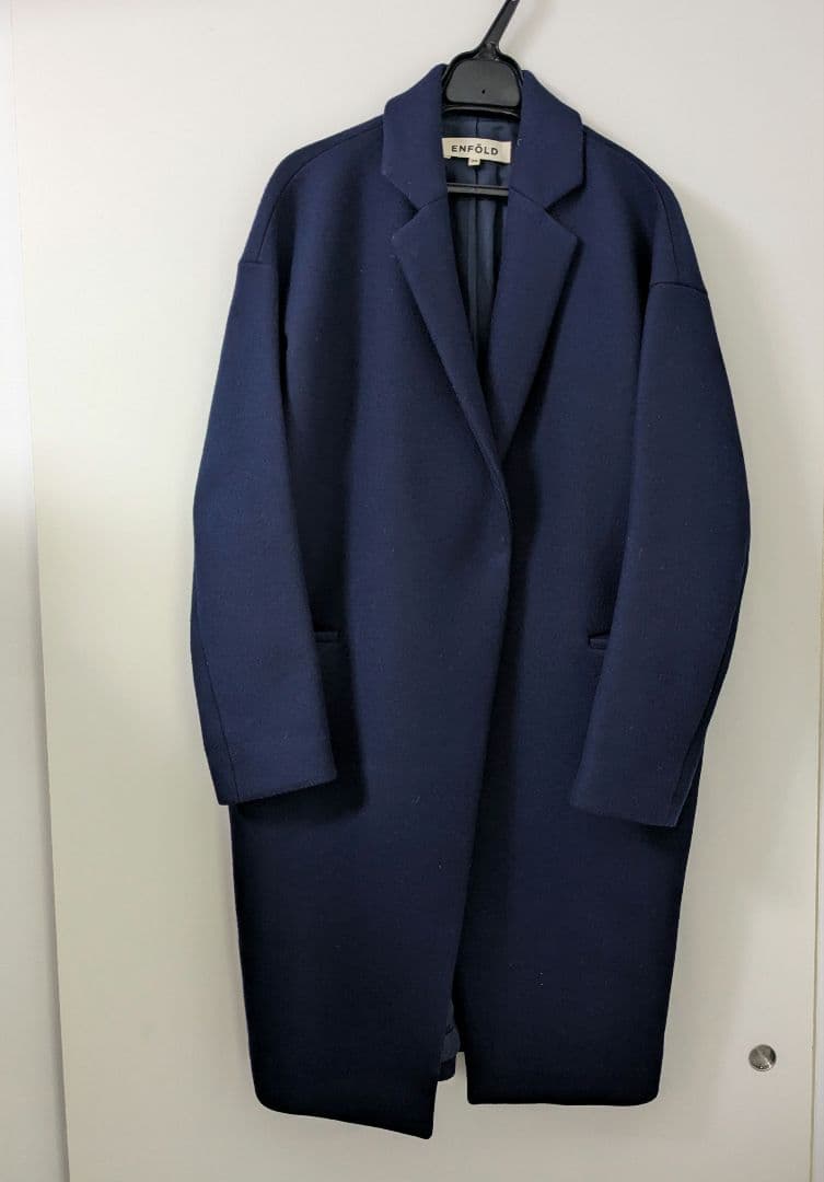 ひよこ豆様。ENFOLD エンフォルドウールメルトンチェスターコートネイビー38