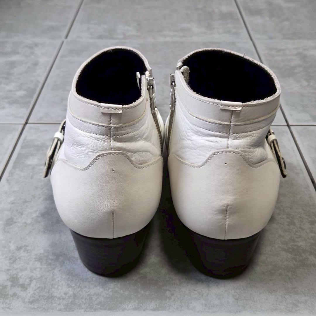 希少 TORNADO MART ダブルベルテッド ハーフブーツ サイドジップ